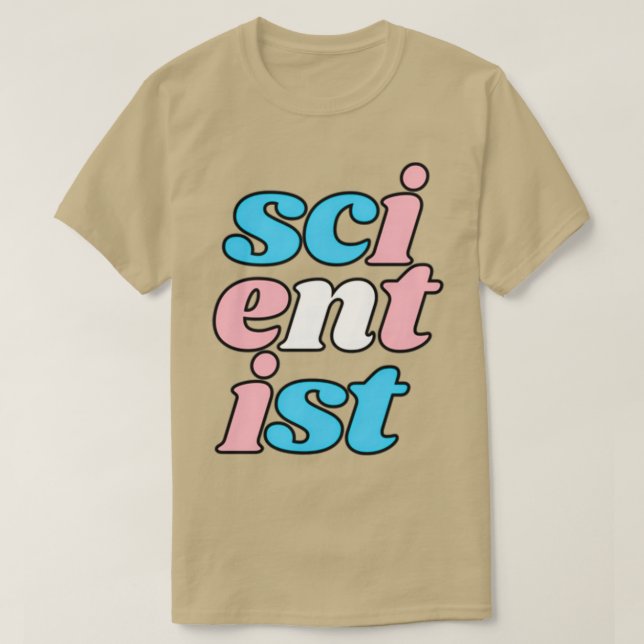 T-shirt frontière verticale transscientifique (Design devant)