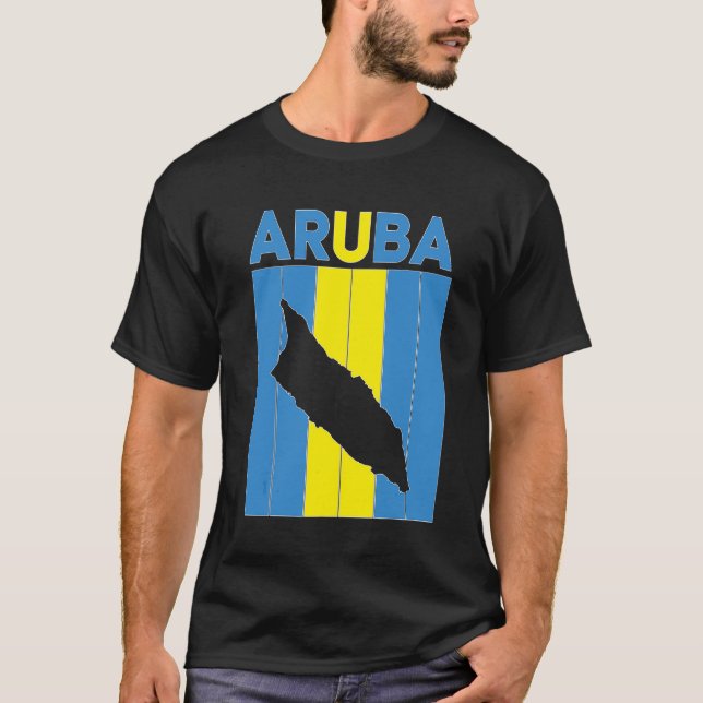 T-shirt Frontières du pays Aruba (Devant)
