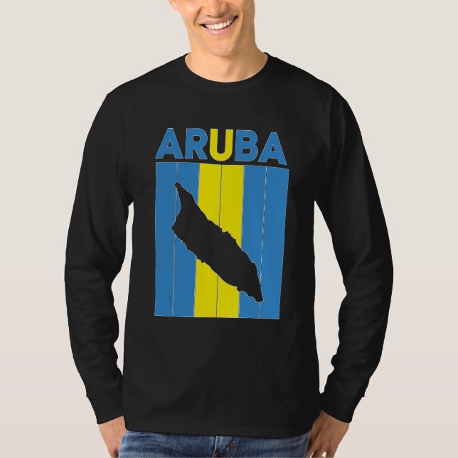 T-shirt Frontières du pays d'Aruba (Devant)