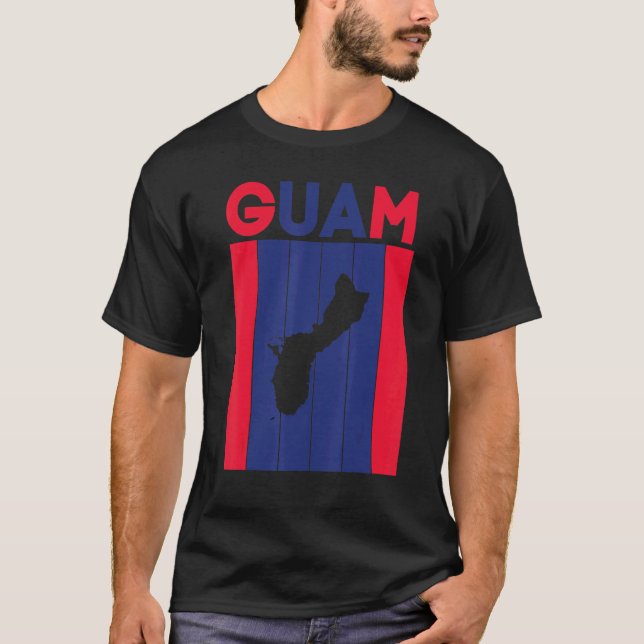 T-shirt Frontières du pays de Guam (Devant)