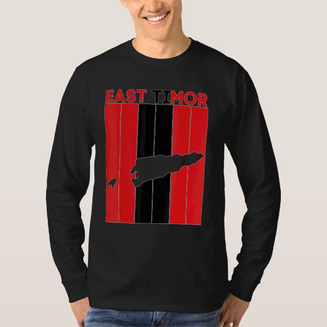 T-shirt Frontières du pays du Timor oriental (Devant)