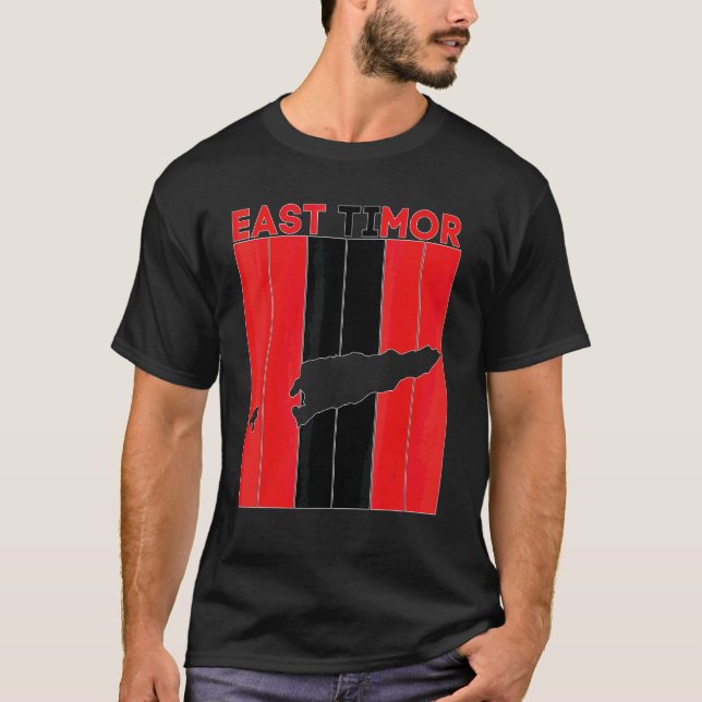 T-shirt Frontières du pays du Timor oriental (Devant)