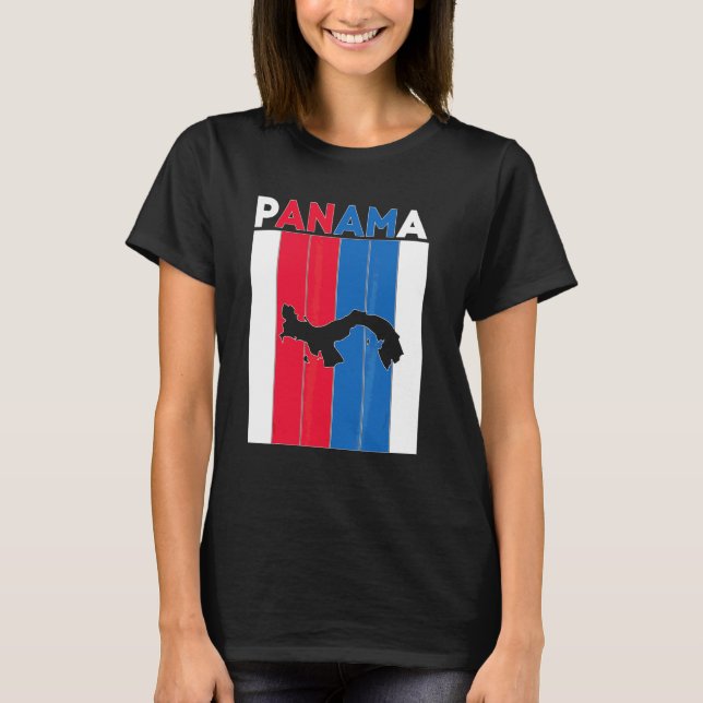T-shirt Frontières du pays Panama (Devant)