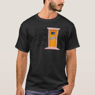 T-shirt Frontières Murs Garder les gens hors limites Montr
