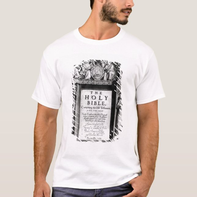 T-shirt Frontispice 'au Bible saint (Devant)