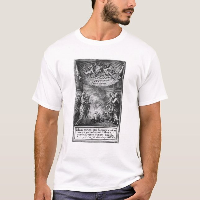 T-shirt Frontispice de 'index Librorum Prohibitorum (Devant)