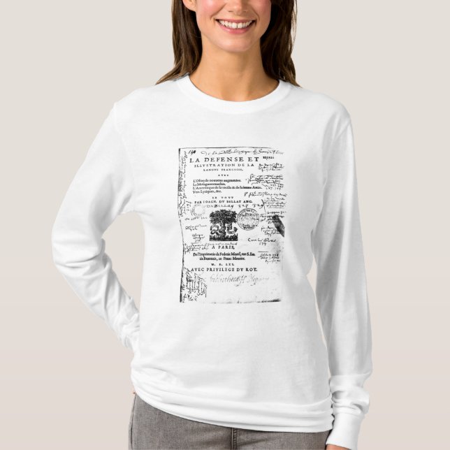 T-shirt Frontispice de la 'défense et illustration de La (Devant)
