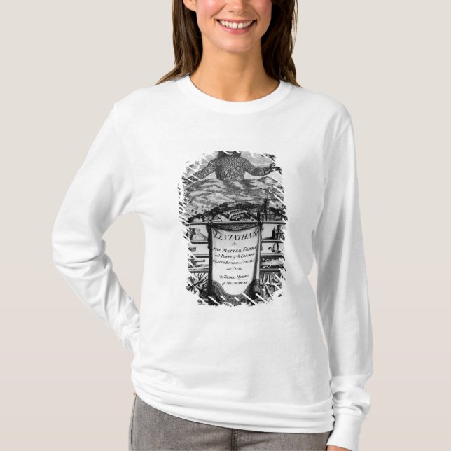 T-shirt Frontispice par Thomas Hobbes de Malmesbury (Devant)