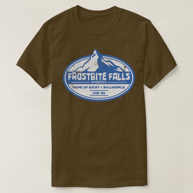T-shirt Frostbite Falls en détresse (Design devant)