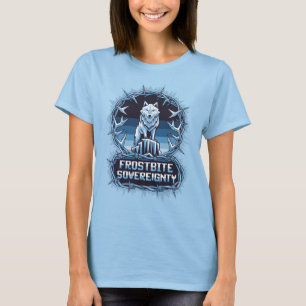 T-shirt Frostbite Souveraineté Glace Wolf Arctic Ruler Art