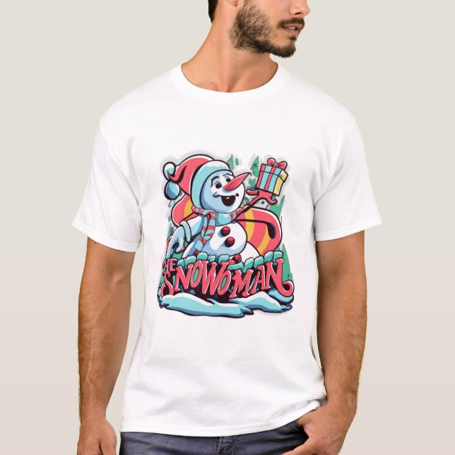 T-shirt Frosty, la femme des neiges (Devant)