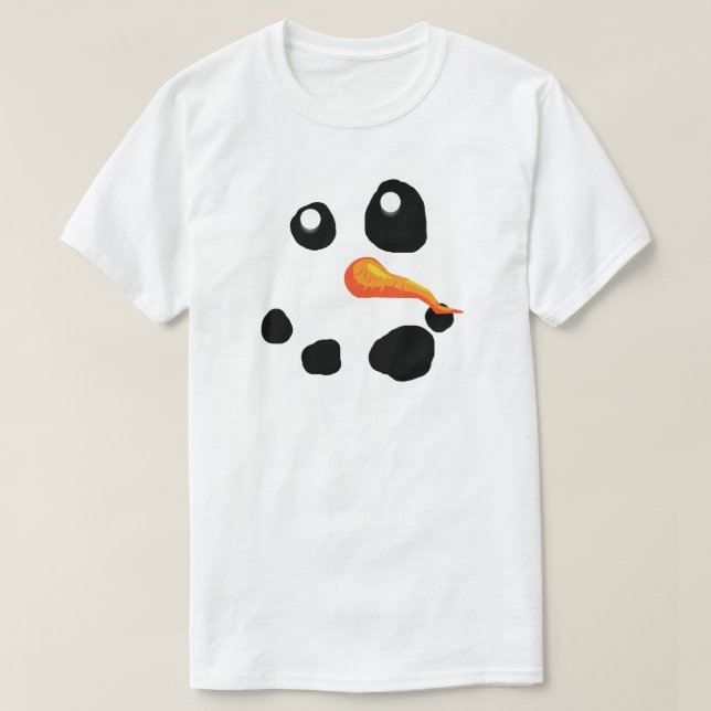 T-shirt Frosty le Snowman souriant (Design devant)