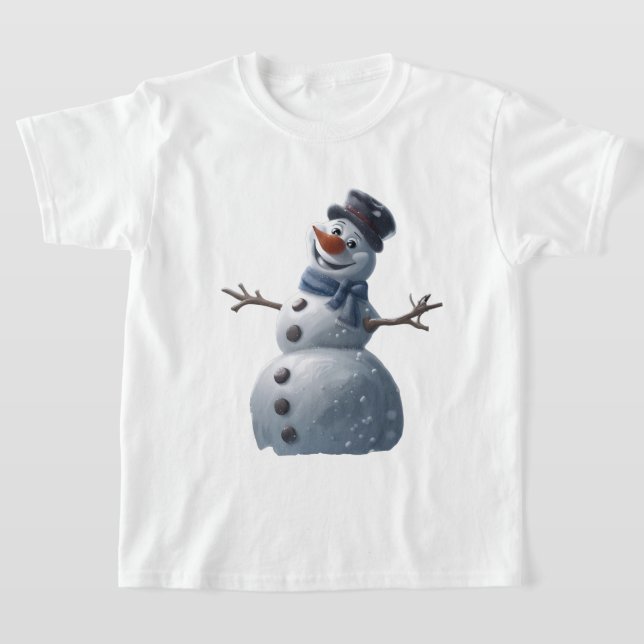 T-shirt Frosty pour enfants Snowman (Poser)
