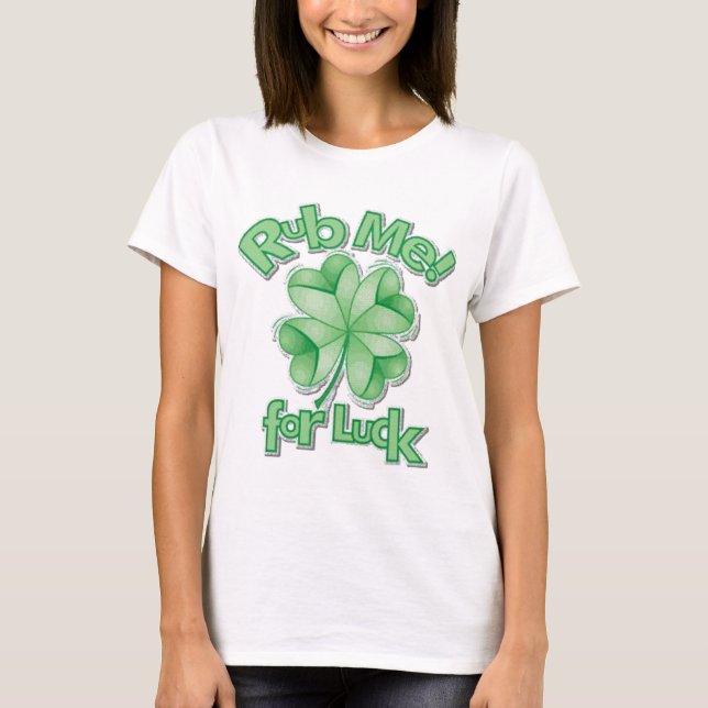 T-shirt Frottez-moi pour la chance ! (Devant)