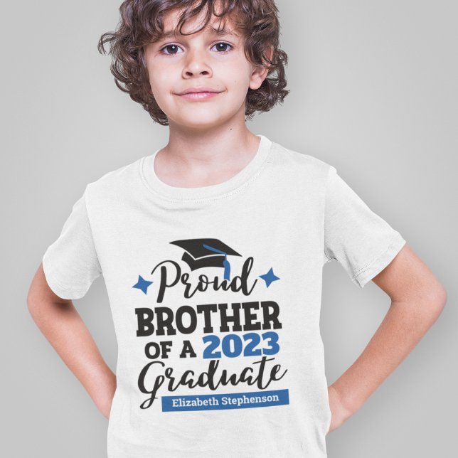 T-shirt Froud Brother 2022 diplômé noir bleu nom casquette (Créateur téléchargé)
