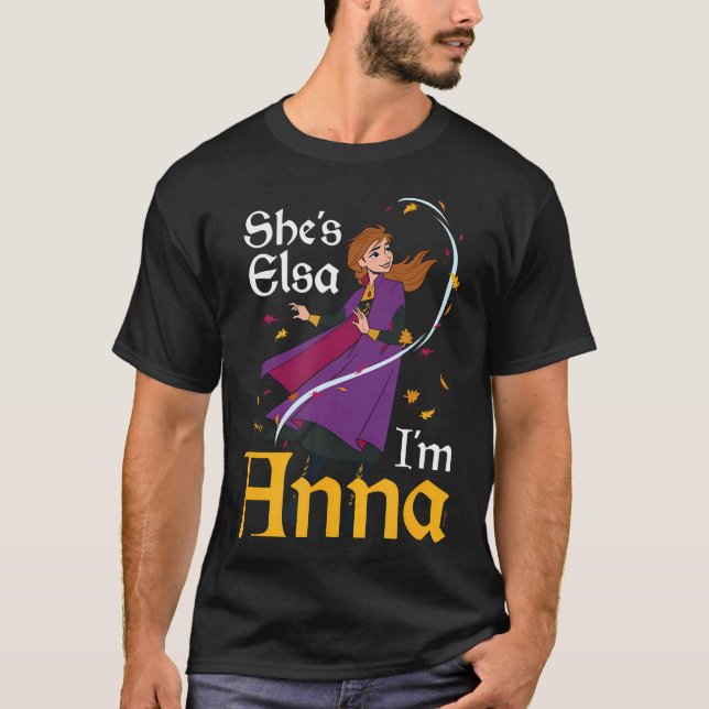 T-shirt Frozen - Elle Est Elsa Je Suis Anna (Devant)