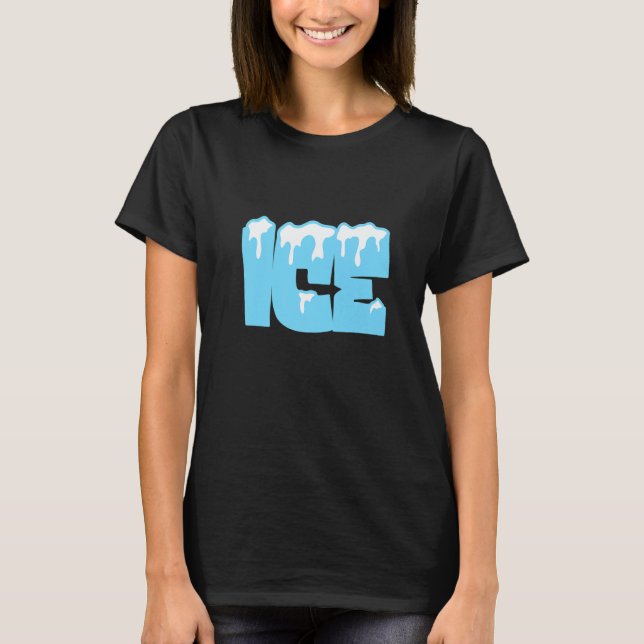 T-shirt Frozen Ice Bag  Halloween Costume For Men and Wome (Devant)