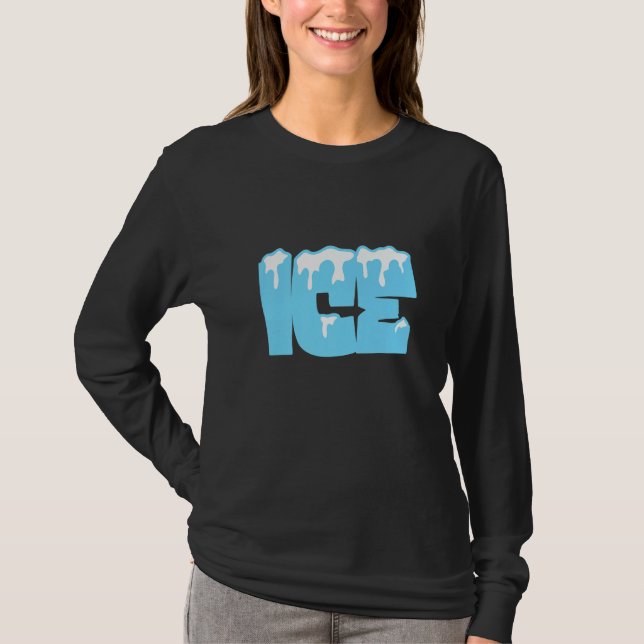 T-shirt Frozen Ice Bag  Halloween Costume For Men and Wome (Devant)