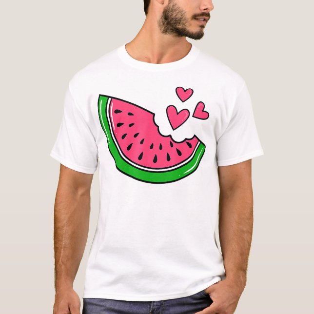 T-shirt Frui de la saison estivale de la pastèque Melon Sl (Devant)