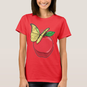 T-shirt Fruit à la pomme de papillon