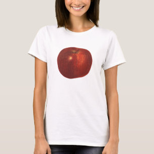 T-shirt Fruit Alimentaire Ancien, Pomme Rouge Délicieuse B
