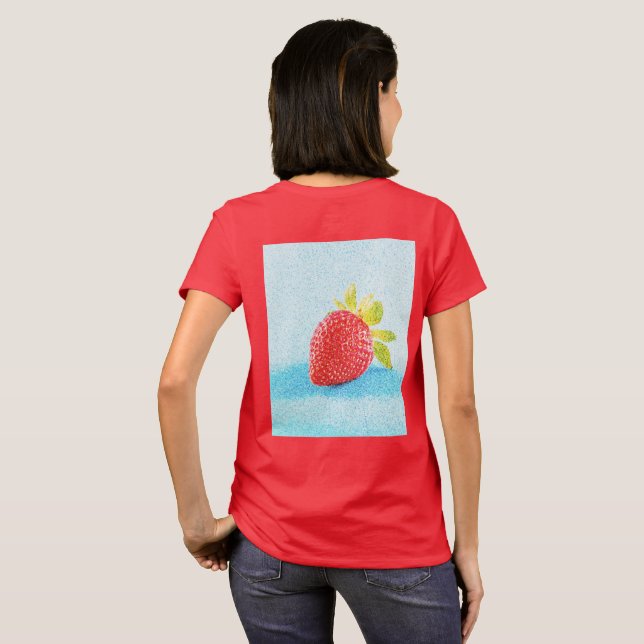 T-shirt "Fruit aux fraises" Belle photo. Commandez dès mai (Dos entier)