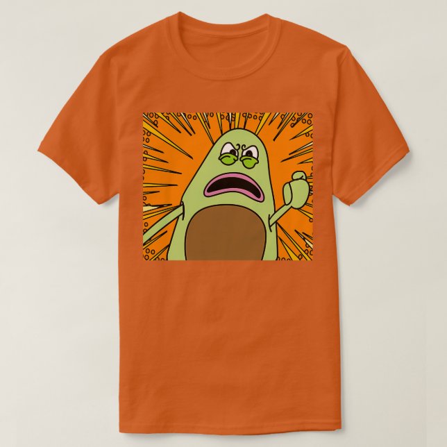 T-shirt Fruit Avocado amusant 7 (Design devant)