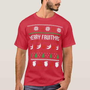 T-shirt Fruit Banana Apple Bird Ugly Christmas Sweater Mer