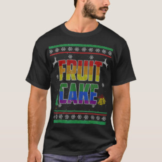 T-shirt Fruit Cake LGBT Gay pride laide de Noël