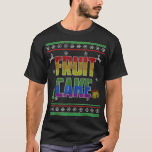 T-shirt Fruit Cake LGBT Gay pride laide de Noël