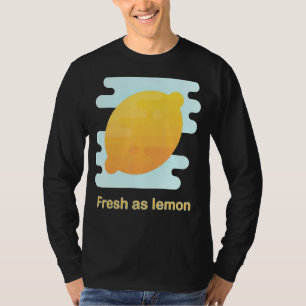 T-shirt Fruit Citron Motif Citrus jaune Temps d'été