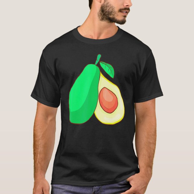 T-shirt Fruit d'avocat Nourriture Végétalien Végétarien (Devant)