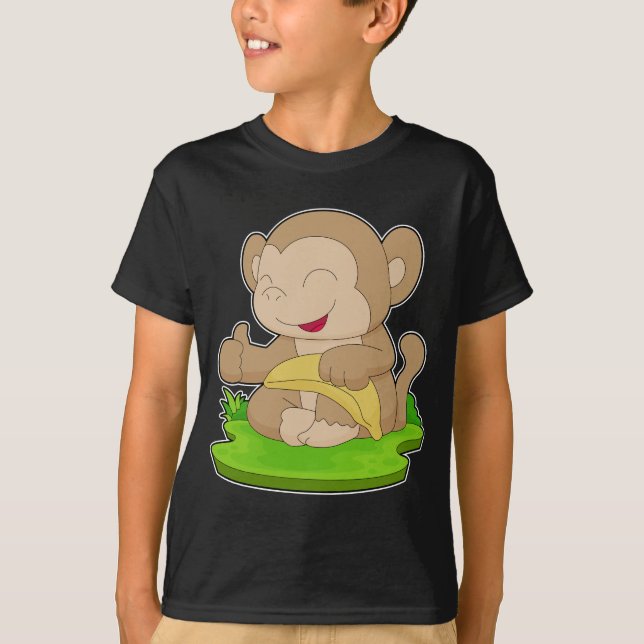 T-shirt Fruit de banane singe (Devant)