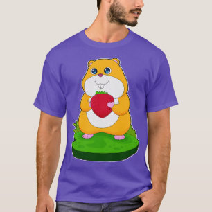 T-shirt Fruit de fraise à l'hamster