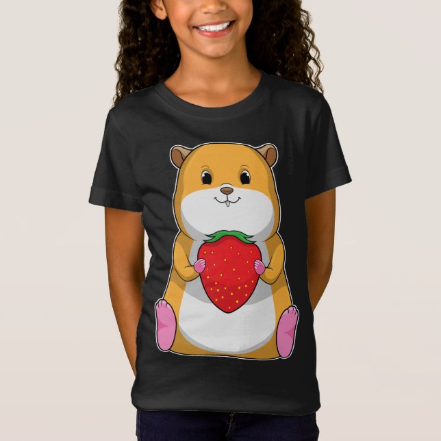 T-Shirt Fruit de fraise à l'hamster (Devant)
