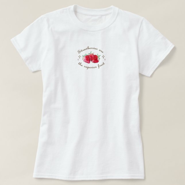 T-shirt Fruit de fraise rouge sucré frais (Design devant)