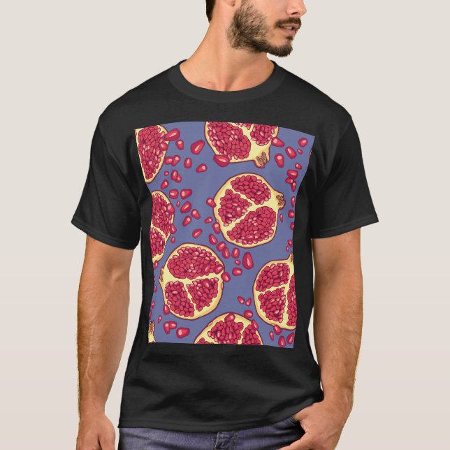 T-shirt Fruit de grenade Conception Motif transparente (Devant)