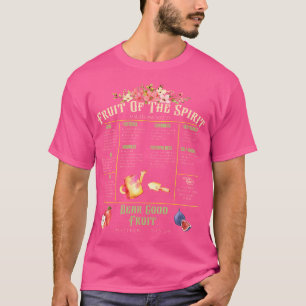 T-shirt Fruit De L'Esprit Bible Chrétienne Jésus Religiou