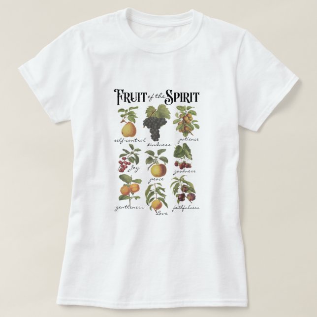 T-shirt Fruit De L'Esprit Foi Chrétienne Galates 522 (Design devant)