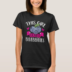 T-shirt Fruit de myrtille Cette fille aime les myrtilles 1