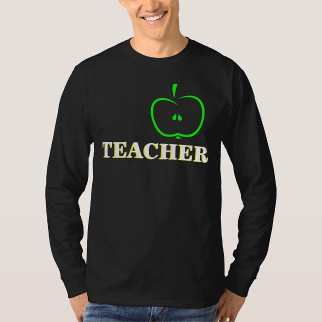 T-shirt Fruit de pomme sur Sweatshirt à manches longues po (Devant)