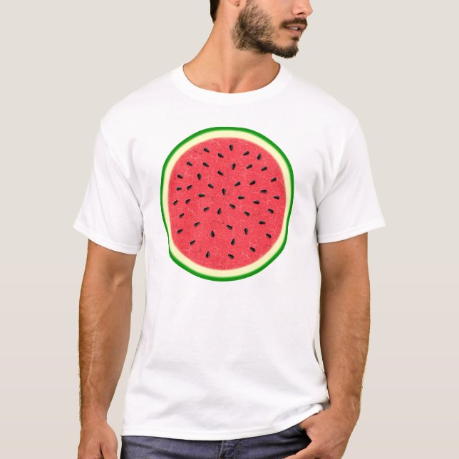T-shirt Fruit d'été de la tranche de pastèque (Devant)