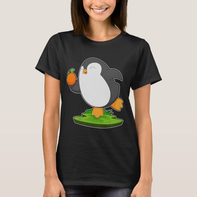 T-shirt Fruit d'orange de pingouin (Devant)