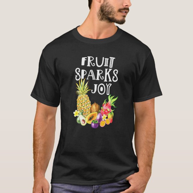 T-shirt Fruit Éclate de Joie Fruits Entiers À Base de Plan (Devant)