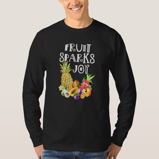 T-shirt Fruit Éclate de Joie Fruits Entiers À Base de Plan (Devant)
