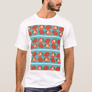 T-shirt Fruit fraise : Motif Répété sans couture.