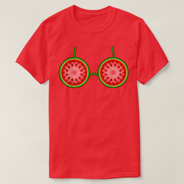 T-shirt Fruit hawaïen Femmes de pastèque Halloween Cos (Design devant)