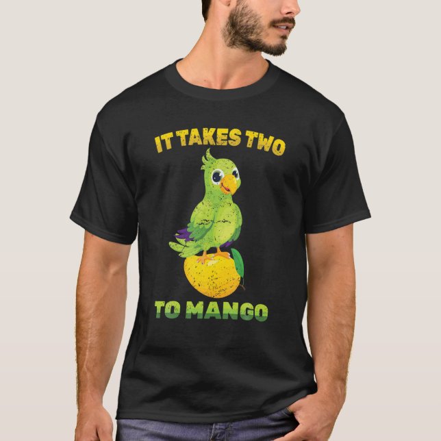 T-shirt Fruit - Il Faut Deux À Mango - Oiseau De Perroquet (Devant)