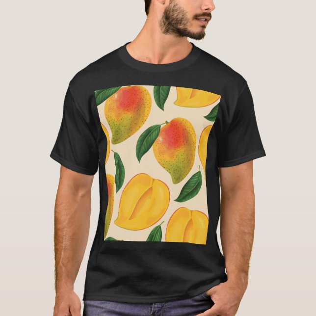 T-shirt Fruit Mango Motif sans joint (Devant)