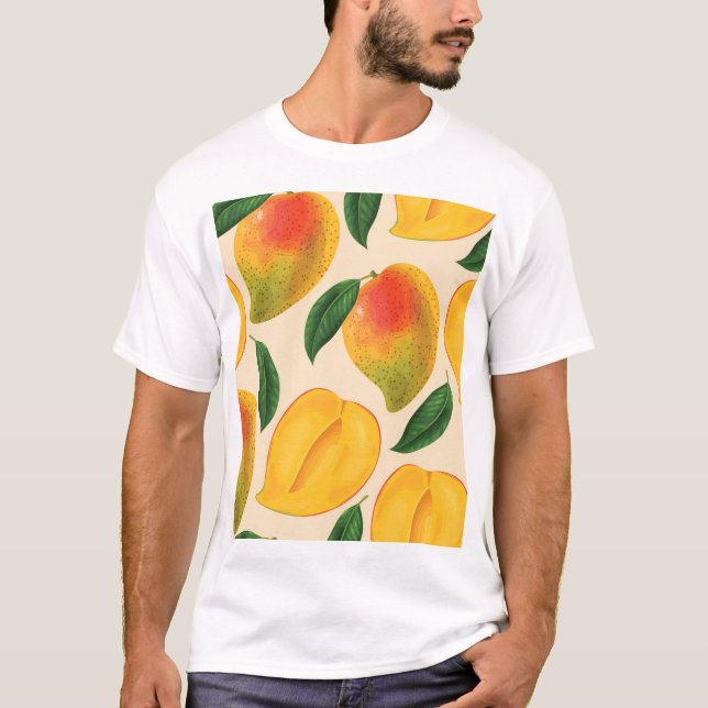 T-shirt Fruit Mango Motif sans joint (Devant)